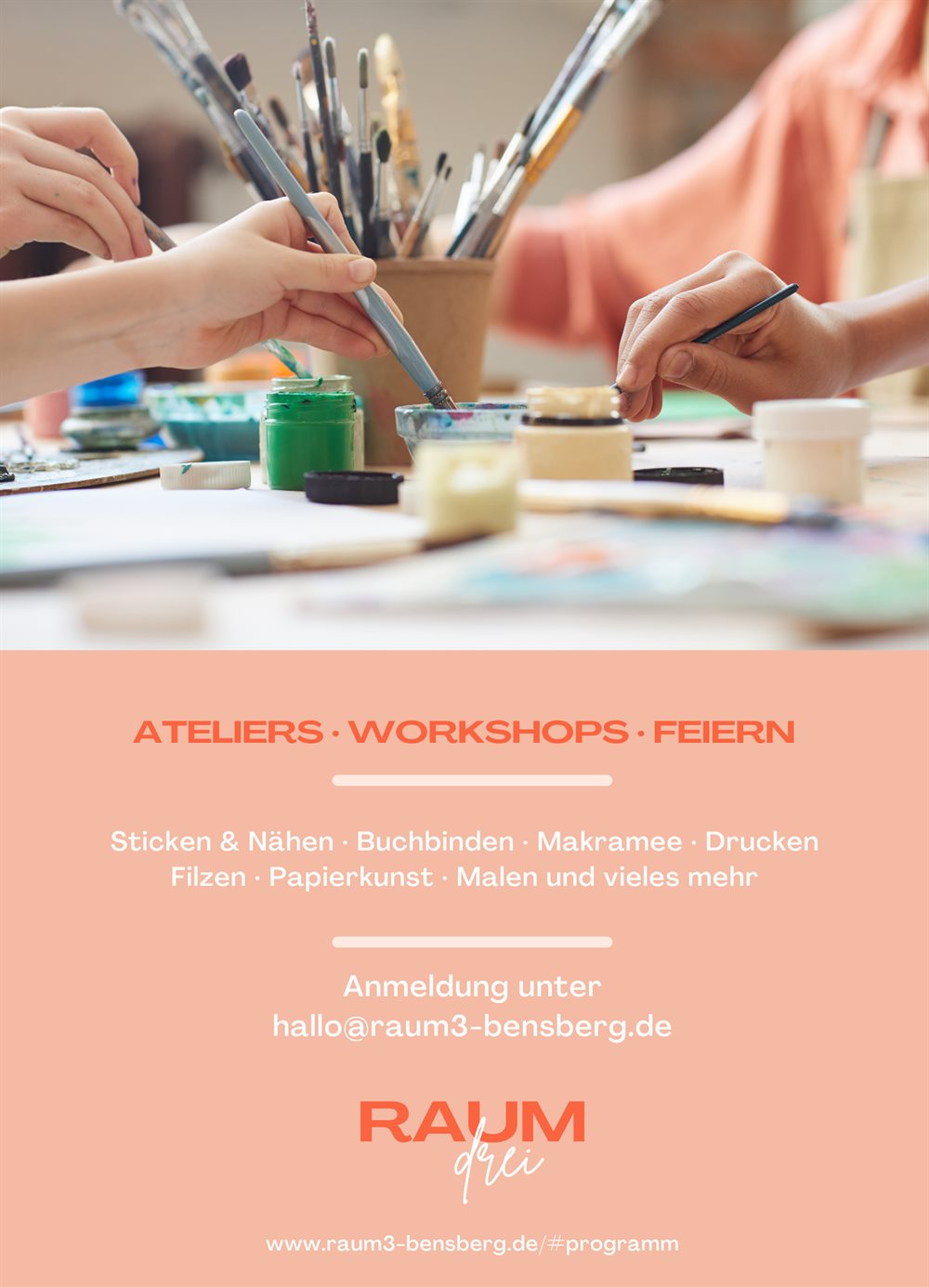 Ateliers und Workshops (zum Vergrößern klicken)